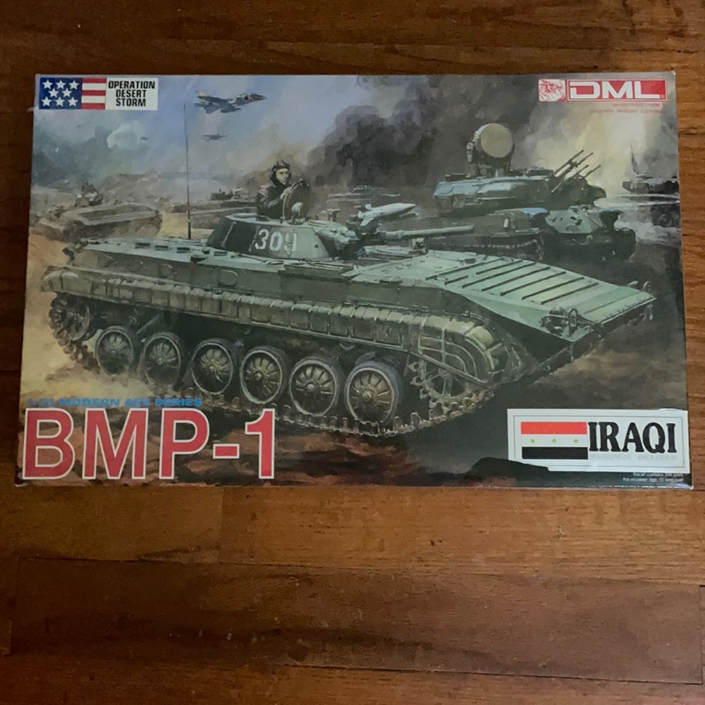 “Rare” Operation Desert Storm, DMR 1:35 Modern AFV Series BMP-1 Model, Sealed